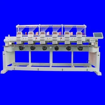 Ultima macchina per ricamo computerizzata ad alta velocità 6 teste 9 colori 400 * 450 mm